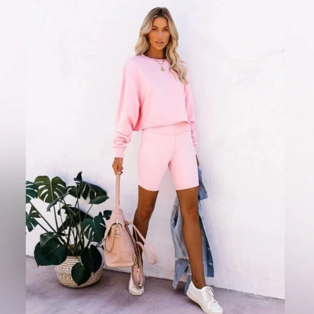 VICI Bodywork Pink Pullover Sweatshirt XS FLAWS